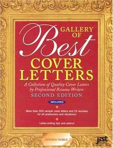 Gallery Of Best Cover Letters 2nd Edition David F Noble