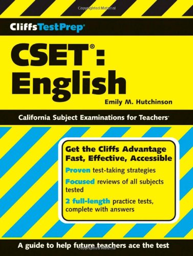 Cliffstestprep Cset English Emily M Hutchinson Diane E Kern