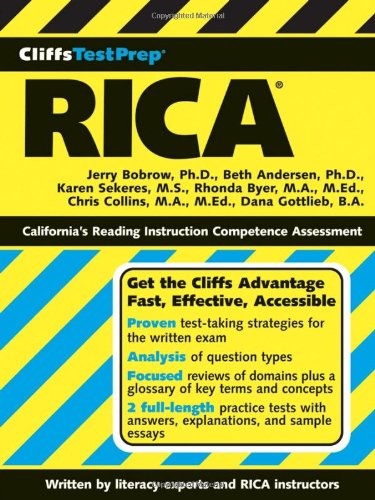 Cliffstestprep Rica Jerry Bobrow Phd Beth Andersen Karen Sekeres