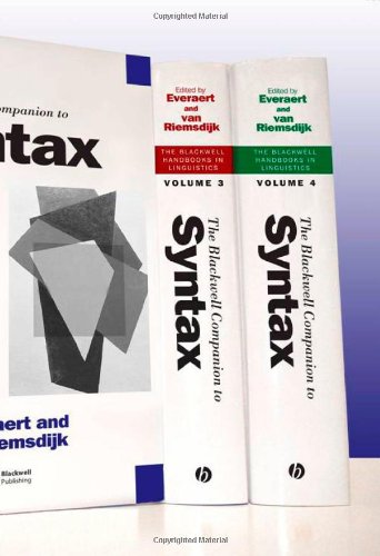 The Blackwell Companion To Syntax 2nd Martin Everaert Henk Van Riemsdijk
