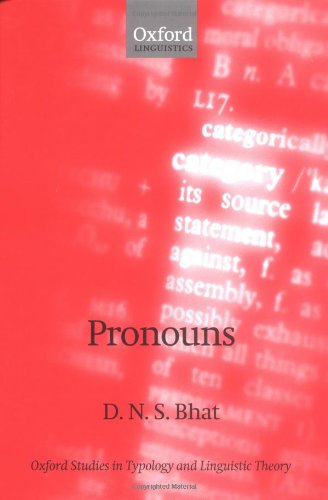 Pronouns D N S Bhat
