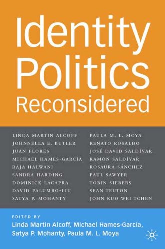 Identity Politics Reconsidered First Edition Satya P Mohanty