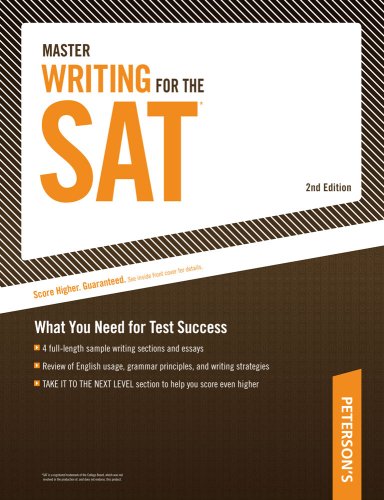 Master Writing For The Sat What You Need For Test Success 2nd Edition Margaret Moran