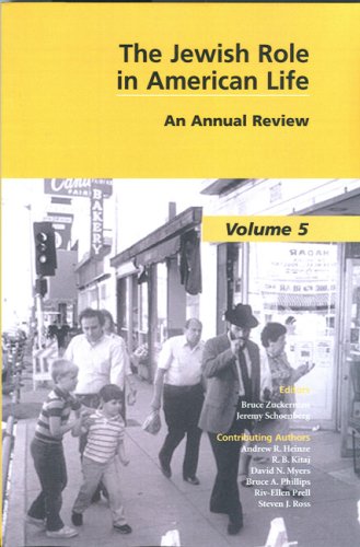 Casden Institute For The Study Of The Jewish Role In American Life An Annual Review Bruce Zuckerman