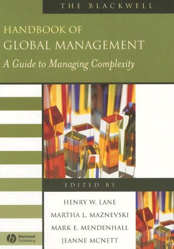 The Blackwell Handbook Of Global Management A Guide To Managing Complexity 1st Edition Henry W Lane