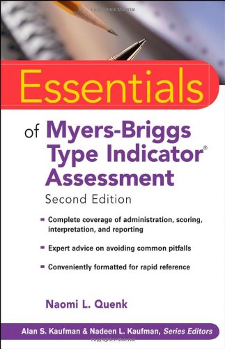 Essentials Of Myersbriggs Type Indicator Assessment 2nd Edition Naomi L Quenk