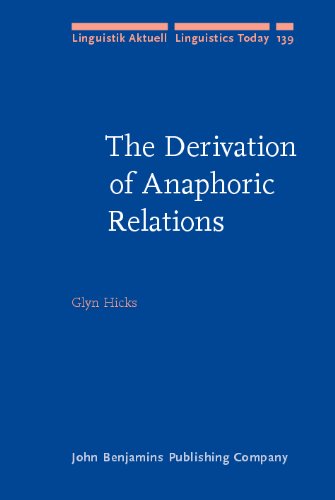 The Derivation Of Anaphoric Relations Glyn Hicks