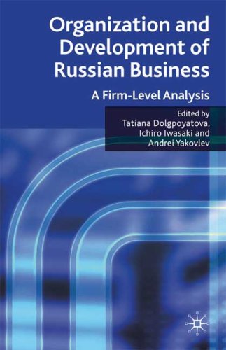 Organization And Development Of Russian Business A Firmlevel Analysis Tatiana Dolgopyatova