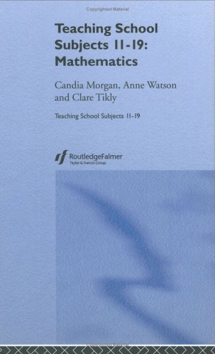Mathematics Teaching School Subjects 1119 Candia Morgan Clare Tikly