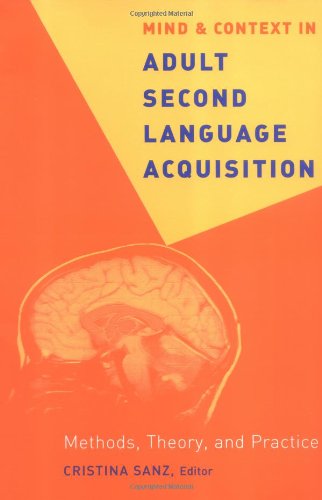 Mind Context Adult Second Language Acquisition Cristina Sanz