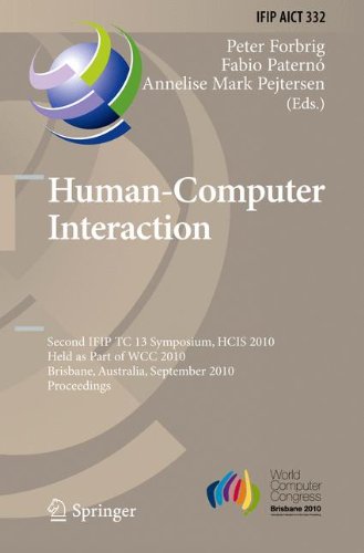 Humancomputer Interaction Second Ifip Tc 13 Symposium Hcis 2010 Held As Part Of Wcc 2010 Brisbane Australia September 2023 2010 Proceedings In Information And Communication Technology 1st Edition Peter Forbrig