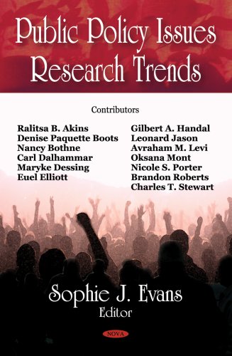 Public Policy Issues Research Trends Sophie J Evans