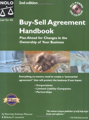 Buysell Agreement Handbook Plan Ahead For Changes In The Ownership Of Your Business 2nd Anthony Mancuso