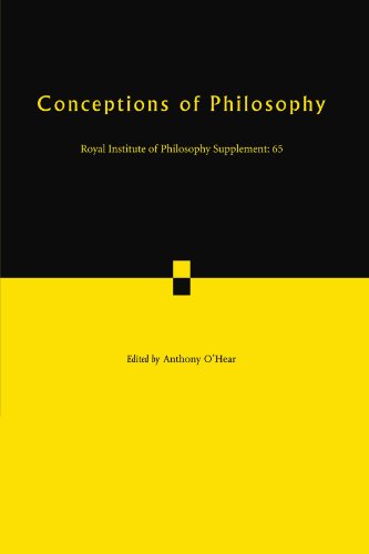 Conceptions Of Philosophy 1st Edition Anthony Ohear