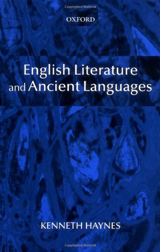English Literature And Ancient Languages Kenneth Haynes