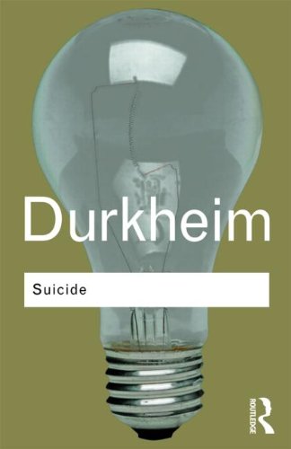 Suicide A Study In Sociology 1st Edition Emile Durkheim