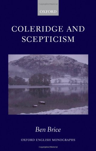 Coleridge And Scepticism Ben Brice