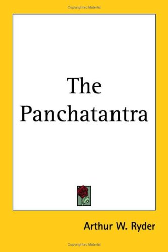The Panchatantra Arthur W Ryder