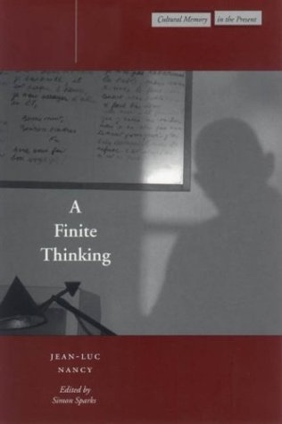 A Finite Thinking 1st Edition Jeanluc Nancy