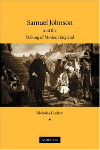 Samuel Johnson And The Making Of Modern England 1st First Edition Nicholas Hudson