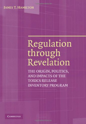 Regulation Through Revelation The Origin Politics And Impacts Of The Toxics Release Inventory Program James T Hamilton