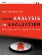 From Analysis To Evaluation With Cdrom Tools Tips And Techniques For Trainers Jane Bozarth