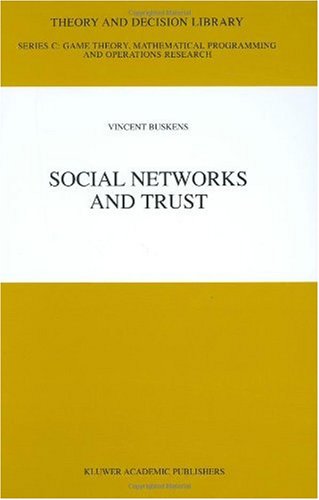 Social Networks And Trust 1st Edition Vincent Buskens