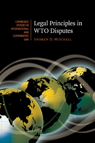 Legal Principles In Wto Disputes 1st Edition Andrew D Mitchell