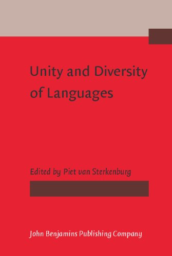 Unity And Diversity Of Languages 141th Edition Piet Van Sterkenburg