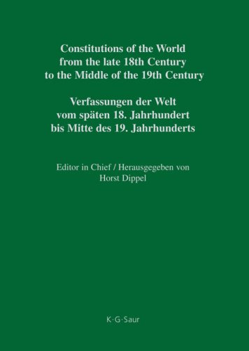 Constitutional Documents Of Belgium Luxembourg And The Netherlands 17891848 1st Edition Fred Stevens