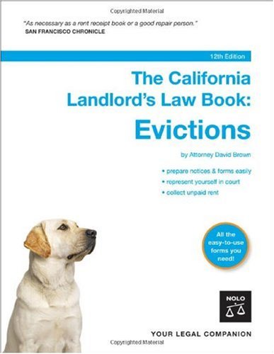 The California Landlords Law Book Evictions 12th David Brown Attorney