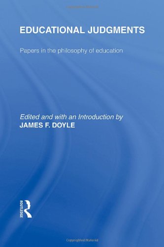 Educational Judgments 1st Edition F Doyle James