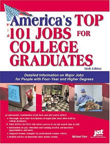 Americas Top 101 Jobs For College Graduates Detailed Information On Major Jobs For People With Fouryear And Higher Degrees J Michael Farr