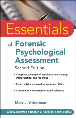 Essentials Of Forensic Psychological Assessment 2nd Edition Marc J Ackerman Phd