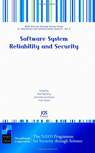 Software Systems Reliability And Security M Broy M Broy T Hoare