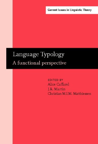 Language Typology A Functional Perspective 1st Alice Caffarel