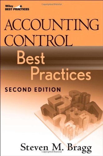 Accounting Control Best Practices 2nd Edition Steven M Bragg