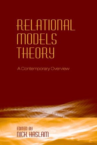 Relational Models Theory A Contemporary Overview Nick Haslam