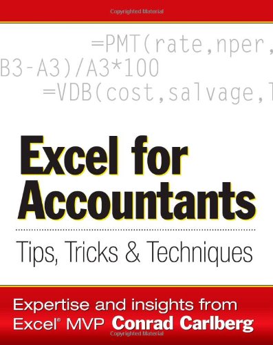 Excel For Accountants Tips Tricks Techniques Conrad Carlberg