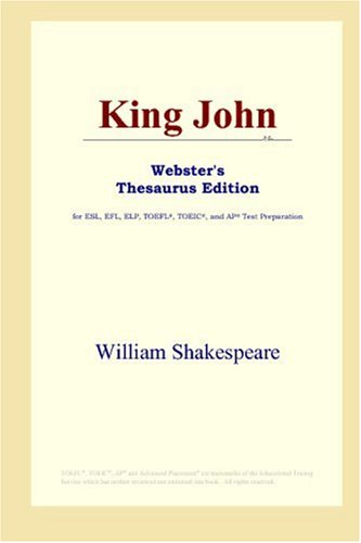 King John Annotated Edition William Shakespeare
