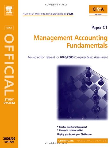 Cima Study Systems 2006 Management Accounting Fundamentals Janet Walker
