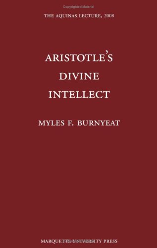 Aristotles Divine Intellect 1st Myles F Burnyeat