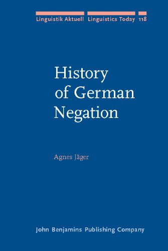 History Of German Negation 118th Edition Agnes Jäger