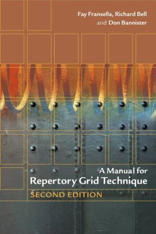 A Manual For Repertory Grid Technique 2nd Edition Fay Fransella