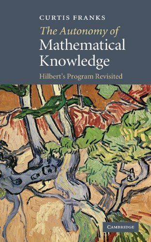 The Autonomy Of Mathematical Knowledge Hilberts Program Revisited 1st Edition Curtis Franks