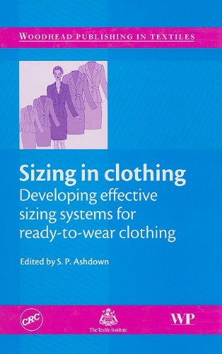 Sizing In Clothing Developing Effective Sizing Systems For Readytowear Clothing 1st Edition Sp Ashdown