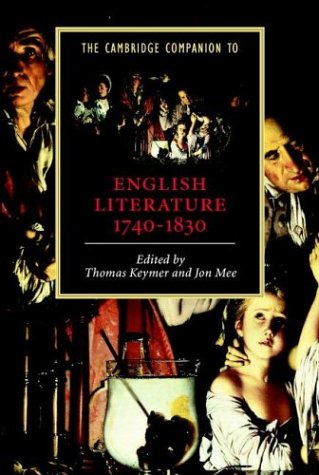The Cambridge Companion To English Literature 17401830 Thomas Keymer
