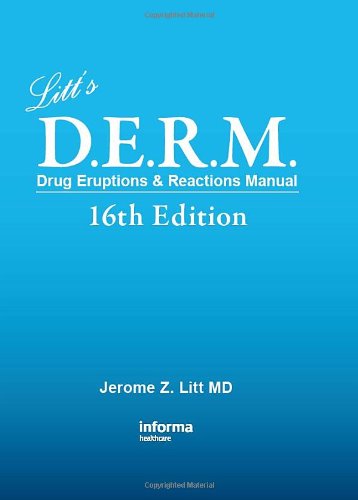 Litts Drug Eruptions Reactions Manual 16th Edition Litt Jerome