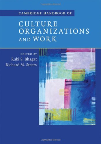 Cambridge Handbook Of Culture Organizations And Work 1st Edition Rabi S Bhagat