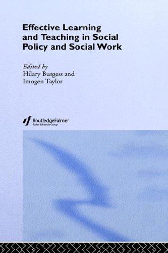 Effective Learning And Teaching In Social Policy And Social Work 1st Edition Hilary Burgess